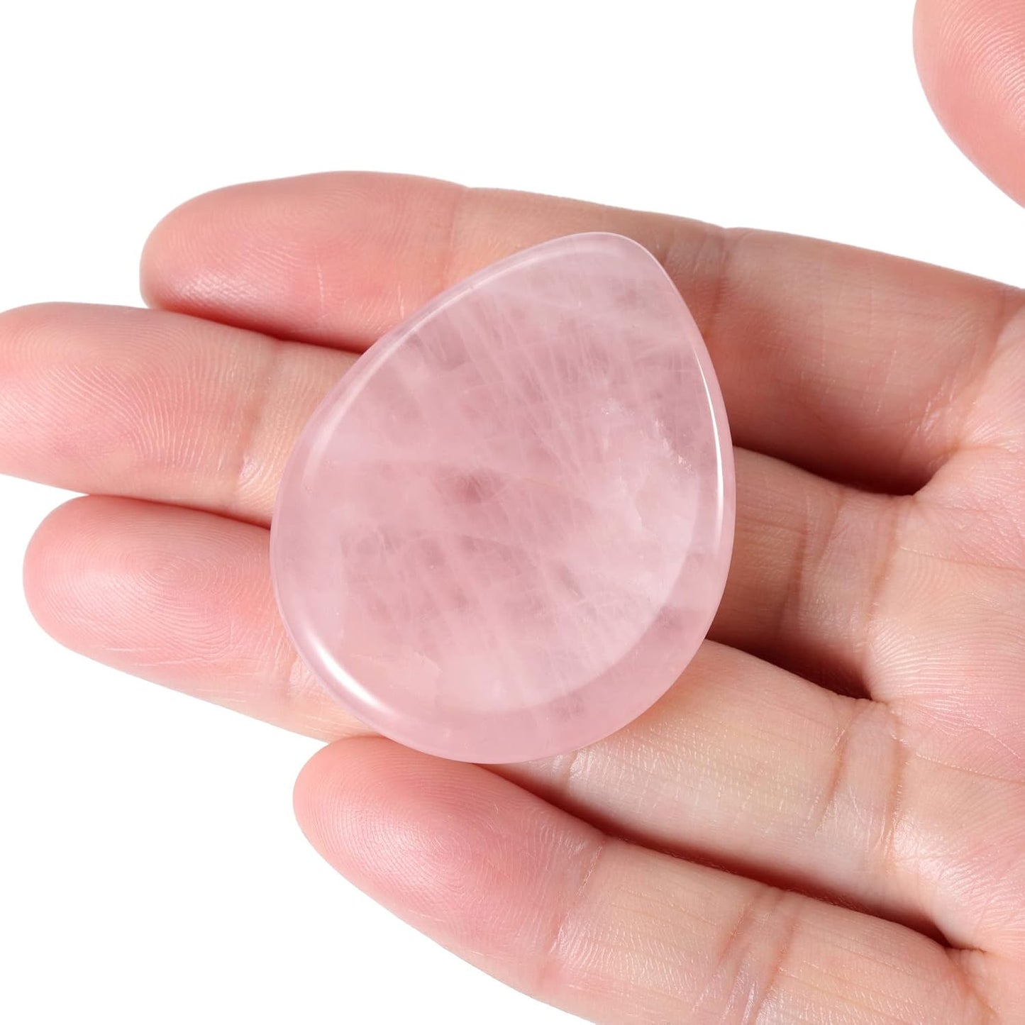 Jovivi Thumb Worry Stone - Palm Stones Pocket Natural Chakra Reiki Healing Crystals Therapy Geometry - Lapis Lazuli