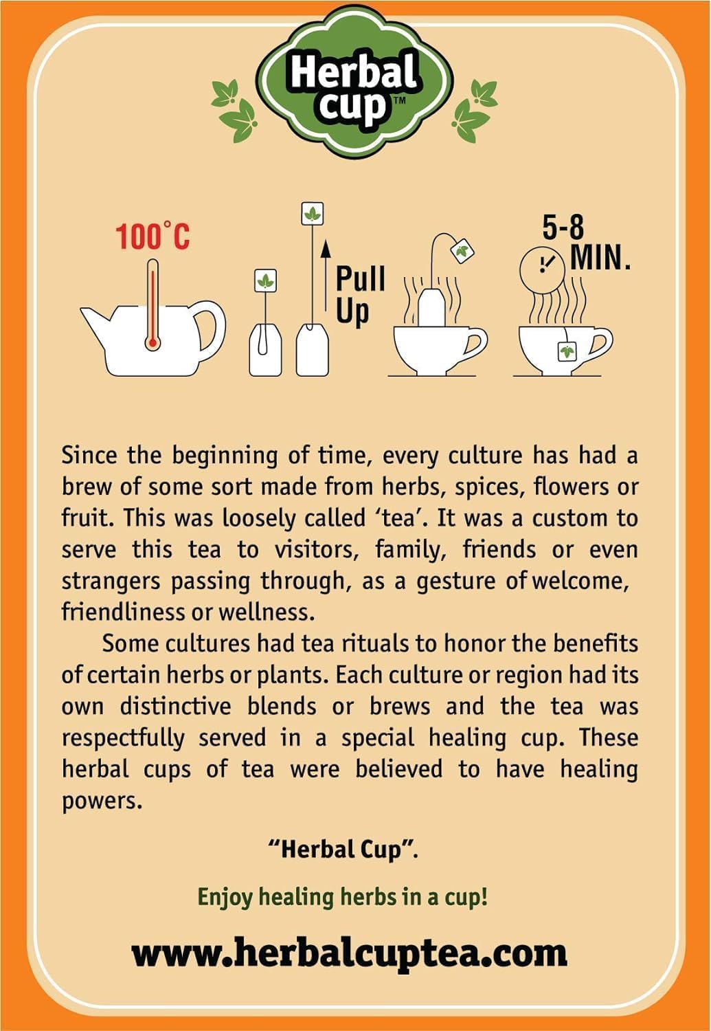 Herbal Cup Ayurveda Turmeric Tea, Organic Cinnamon Moringa, No Caffeine Herbal Supplement (16 Count, Pack of 3)