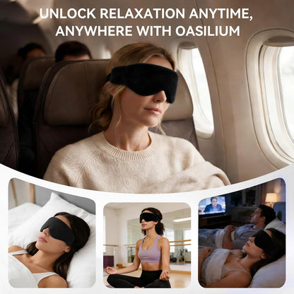 Lyocell Weighted Sleep Eye Mask for Women Men, 5.3oz & 7oz, Cooling, Removable Washable Weighted Bag, Light Blocking Eye Cover, Soft Eye Shade for Travel Essentials, Office Naps, Gift,Purple