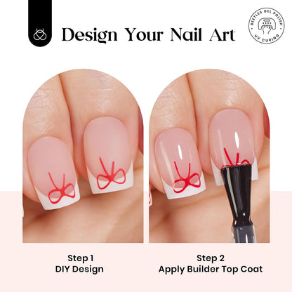Beetles Press On Nail Kit-Short Square French Tip Press On Nails, 150Pcs Pink French Nail Tips with Nail Glue & Remover Builder Top Coat Nail Lamp, All-in-One DIY Fake Nails Gift for Women