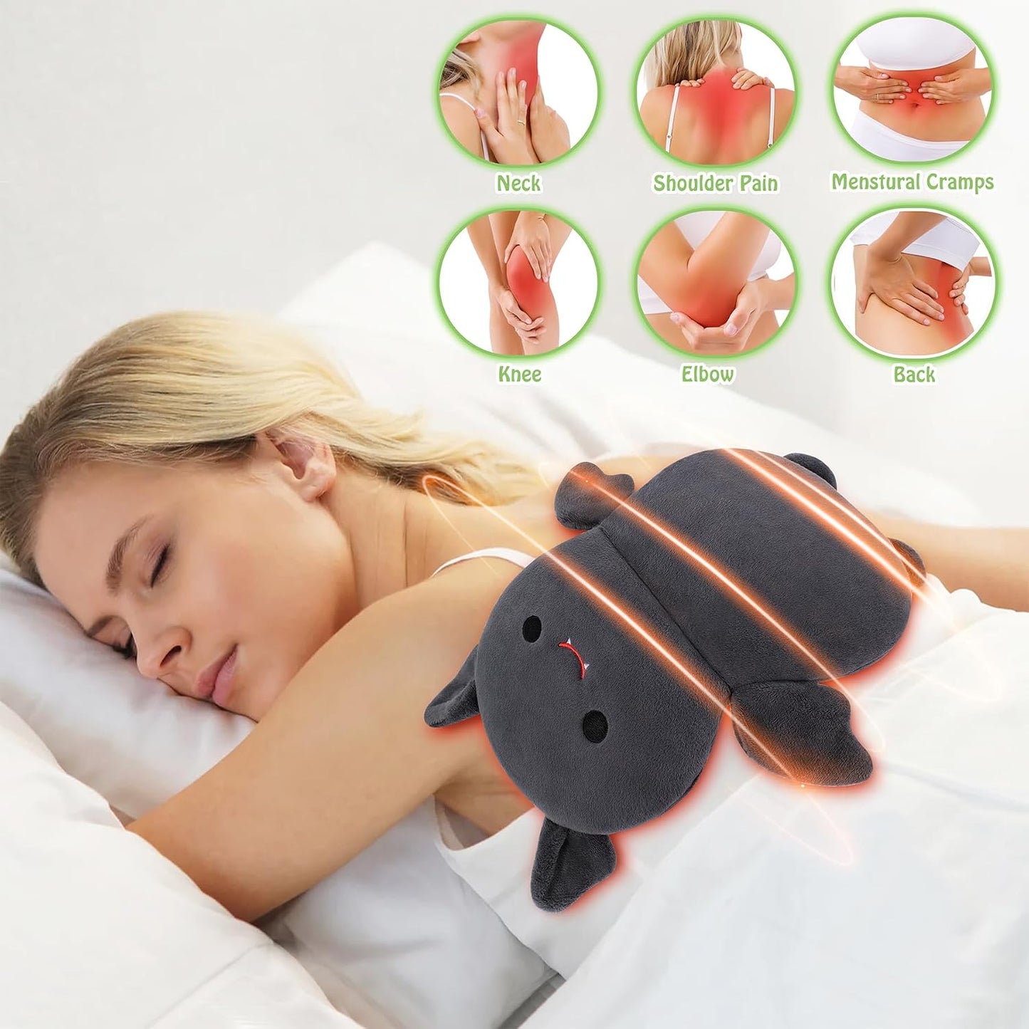 Microwave Heating Pad for Period Cramps,Otter Microwavable Heating Pad for Shoulder Neck Back Knee Pain Relief with Lavender Scented,Cute Otter Plush Toys Heat Pack for Women Kids Birthday