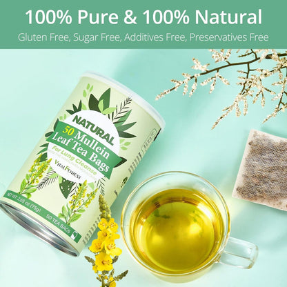 60 Lemon Balm Tea Bags - VitalForest Dried Lemon Balm Leaves Tea -1.5g/Bags, Calming Herb, Stress Relief & Sleep Support, Non-GMO, Caffeine-Free