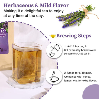 FullChea - Dandelion Leaf & Root Tea Bags, 50 Teabags, 2g/bag - Natural Dandelion Herbal Tea for Liver & Kidney Health - Non-GMO - Caffeine-free - Support Digestion & Boost Immune System