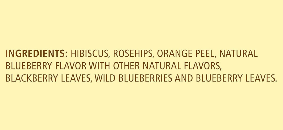 Celestial Seasonings Herbal Tea, True Blueberry, 20 count, 1.6 Ounce (mburring)