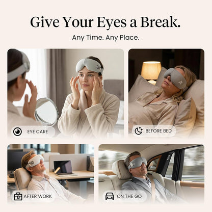 BOB AND BRAD EYEFLOW Eye Massager with Heat & Cooling,FSA Eligible & HSA - Semiconductor Cold Compress Eye Mask for Migraines & Dry Eyes, Heated Temple Massager, Fathers Day Dad Gifts for Men