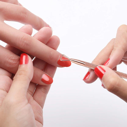 YINYIN Cuticle Trimmer with Cuticle Pusher and Cutter, Professional Stainless Steel Nippers, Cutter Clippers, Cuticle Remover, Pedicure Manicure Tools for Fingernails and Toenails, Sliver