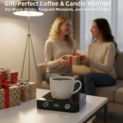 Coffee Mug Warmer & Candle Warmer 2-in-1, Electric Cup Warmer for Desk