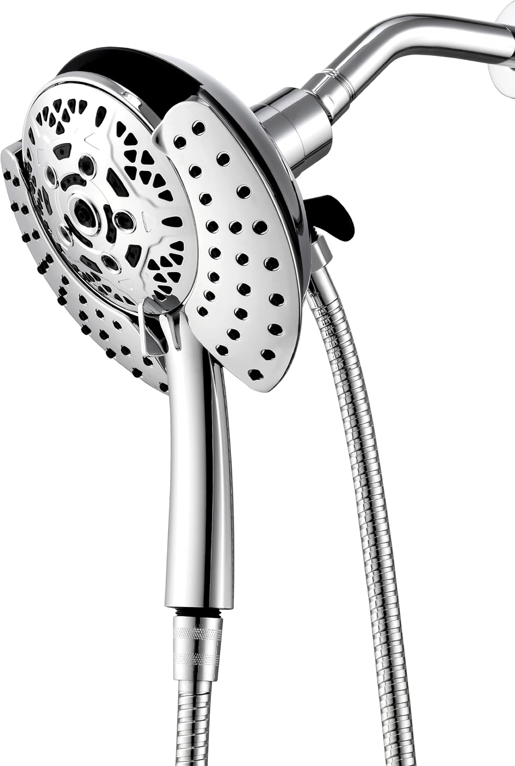 INAVAMZ Shower Head with Handheld High Pressure: Hand Held Shower Head & Rain Shower Head 2-IN-1 Shower Head with 59" Rotatable Stainless Steel Hose, Shower Trim Systems, Sliver 2.5 GPM 15391 Filter