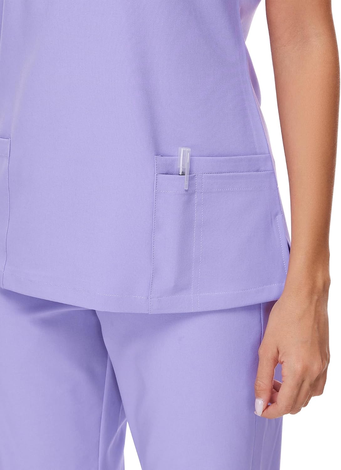 COZYFIT Scrubs for Women Set - Stretch V-Neck Scrub Top & Jogger Pant with 8 Pockets COZY SCRUBS - Colors D