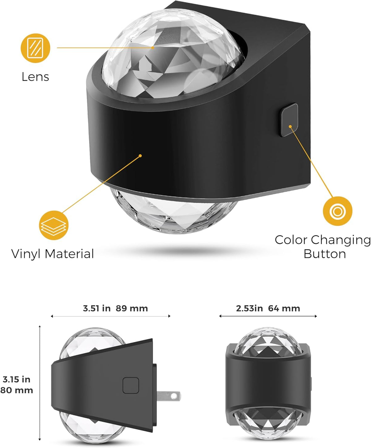 L LOHAS LED Night Light,Projector Night Light with Dusk to Dawn Sensor