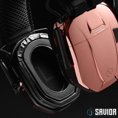 Savior Equipment Apollo Electronic Earmuffs For Shooting w/Gel Ear Pads, 24dB NRR, Noise Cancelling Ear Protection Headset