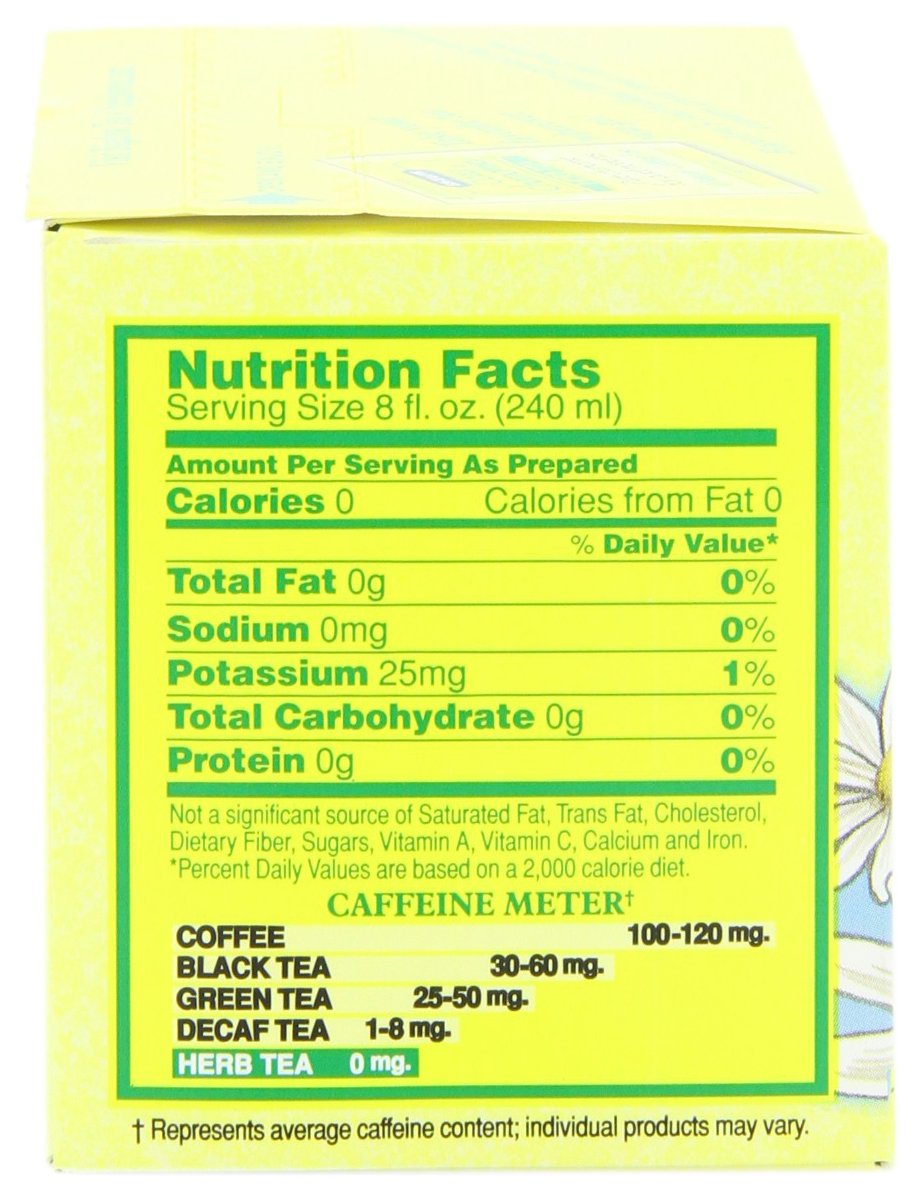 Bigelow Cozy Chamomile Herbal Tea,Caffeine Free Tea with Chamomile Flowers, 100 Count Box (Pack of 1)