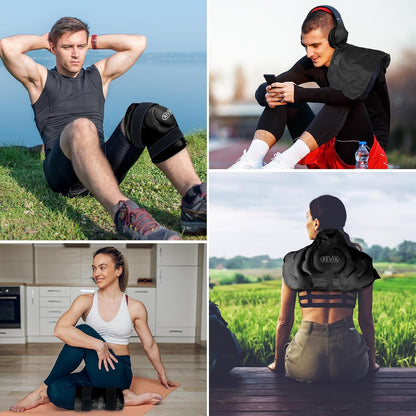 REVIX 20‘’ XXXL Knee Ice Pack Wrap Around Entire Knee, Extra Large Ice Pack for Knee Meniscus Tear and Arthritis, Cold Compress Therapy, Reusable Ice Wraps for Back, Shoulder, Post-Workout Recovery
