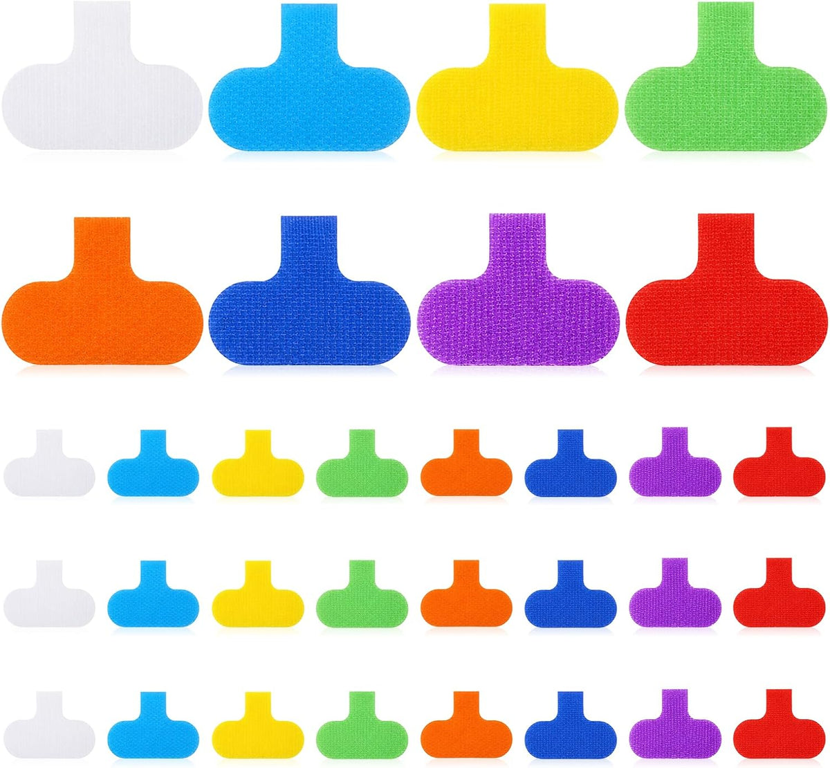 32 Pcs Cable Labels Multi-Color Write On Cord Wire Label