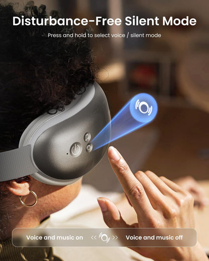 RENPHO Eyeris 1 Eye Massager with Heat, FSA Eligible HSA, Heated Eye Mask for Head Tension, Eye Strain & Screen Fatigue, Birthday Gifts for Men and Women