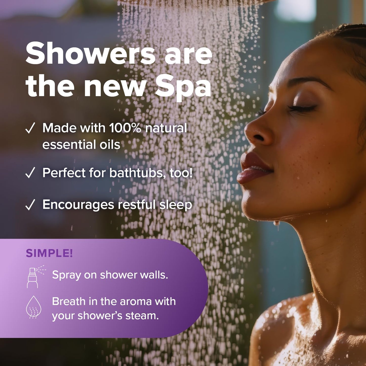 MOXĒ Eucalyptus Oil Shower Mist, Spa Steam Spray, Certified Natural 100% Essential Oils, Made in USA, Aromatherapy, Sinus Congestion Relief, Tension Relief, 4 Ounces