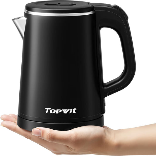 TOPWIT 0.8L Small Electric Kettle, Portable Travel Kettle, Stainless Steel
