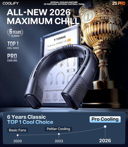 TORRAS Coolify 2S PRO #1 Neck Cooler & Neck Air Conditioner, Black
