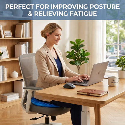 Hanstuten Wobble Seat Cushion & Core Balance Disc - Rubber Wiggle Seat for Active Sitting, Office Desk Chair, and Core Strength Training