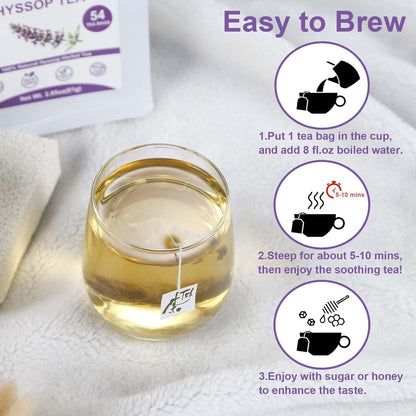 TEARELAE - Chamomile Lavender Tea, 50 Herbal Tea Bags with Lemon Balm for Relaxation & Bedtime - Non-GMO - Caffeine-Free - Floral & Soothing