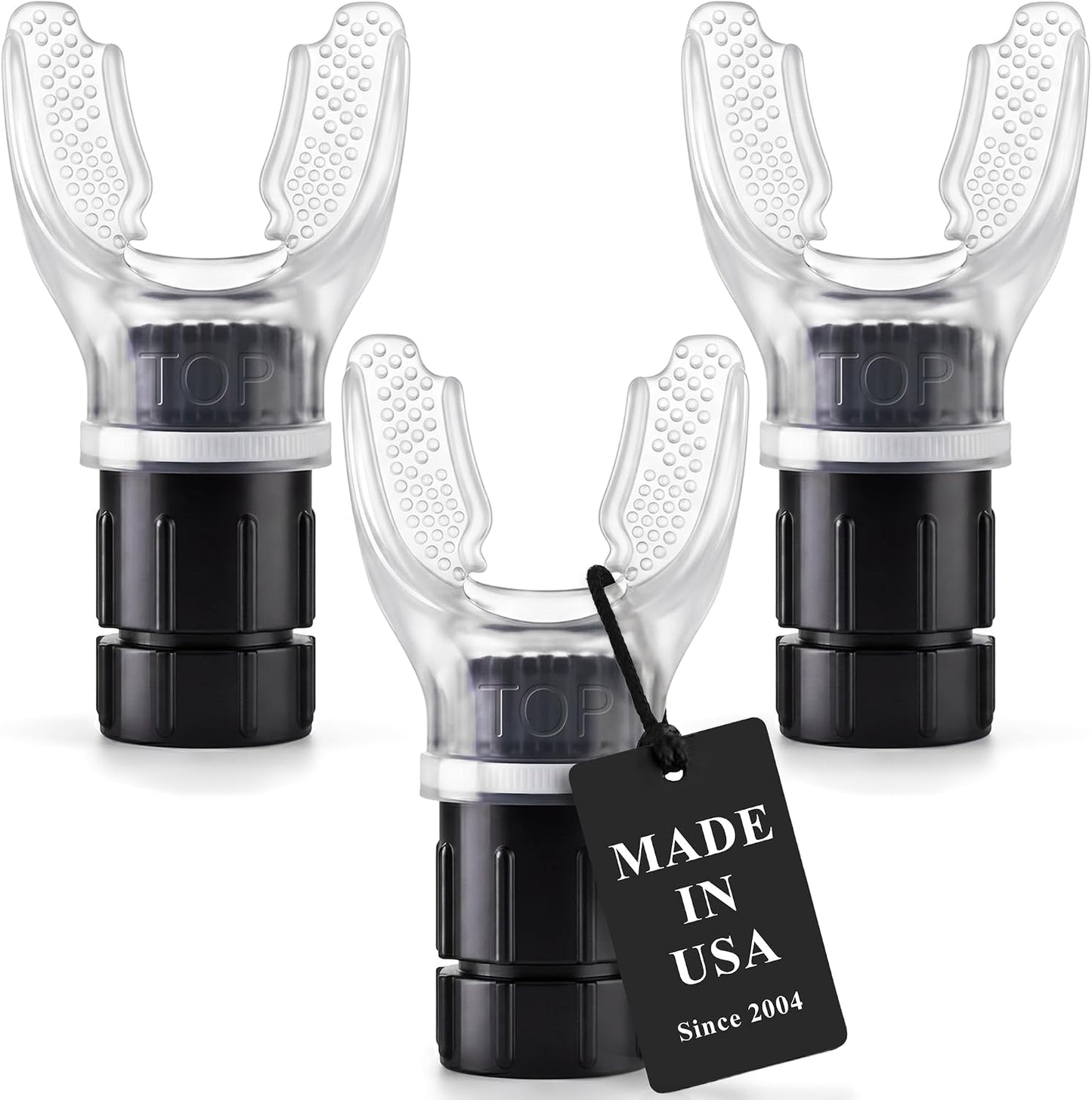 Expand-A-Lung | (3 Pack Breathing Exercise Fitness Trainer | Inspiratory Muscle Strength Tool | Breathe Easier with Stronger Lungs | Dual-Way Inhale-Exhale Adj. Resistance Settings