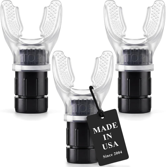 Expand-A-Lung | (3 Pack Breathing Exercise Fitness Trainer | Inspiratory Muscle Strength Tool | Breathe Easier with Stronger Lungs | Dual-Way Inhale-Exhale Adj. Resistance Settings