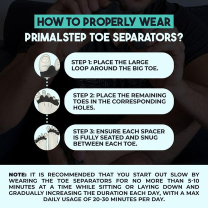 VYCE PrimalStep Toe Separators, Spreaders, Spacers, S/M