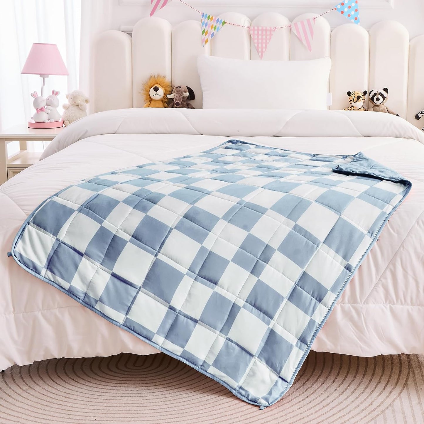 yescool Weighted Lap Pad 2 Pounds Weighted Lap Blanket, Space Plane Small Weighted Blanket, Weighted Throw Blanket Gifts for Travel Indoor Outdoor, 20"x30"