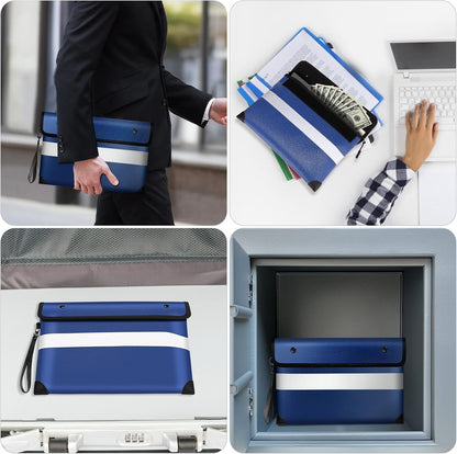 Vailoin 6200°F Fireproof Document Bag, 8 Layers of Heat Insulated Materials