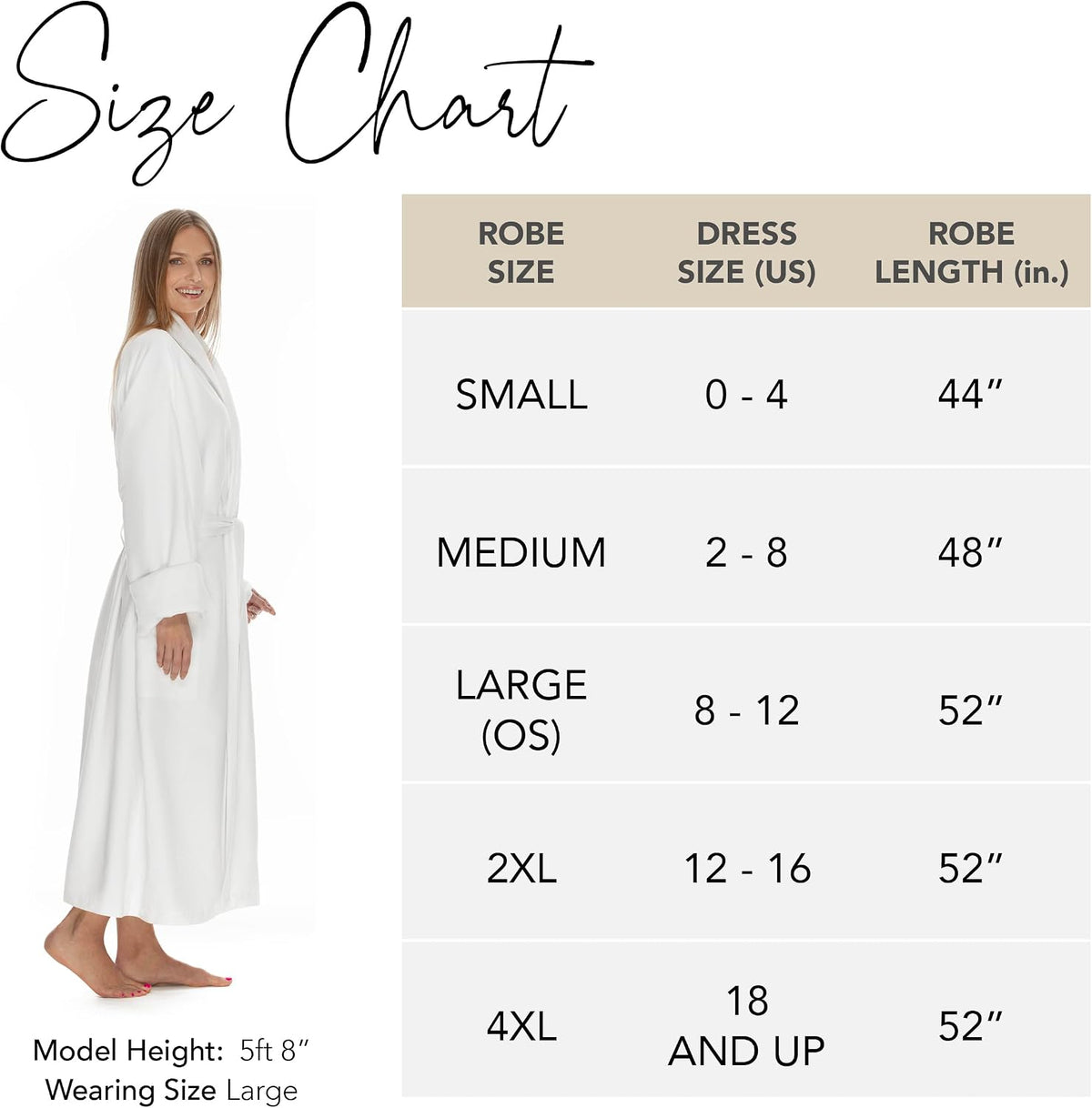 Women's Microfiber Robe by BOCA, Luxury Hotel Bathrobe, Generous Sizing