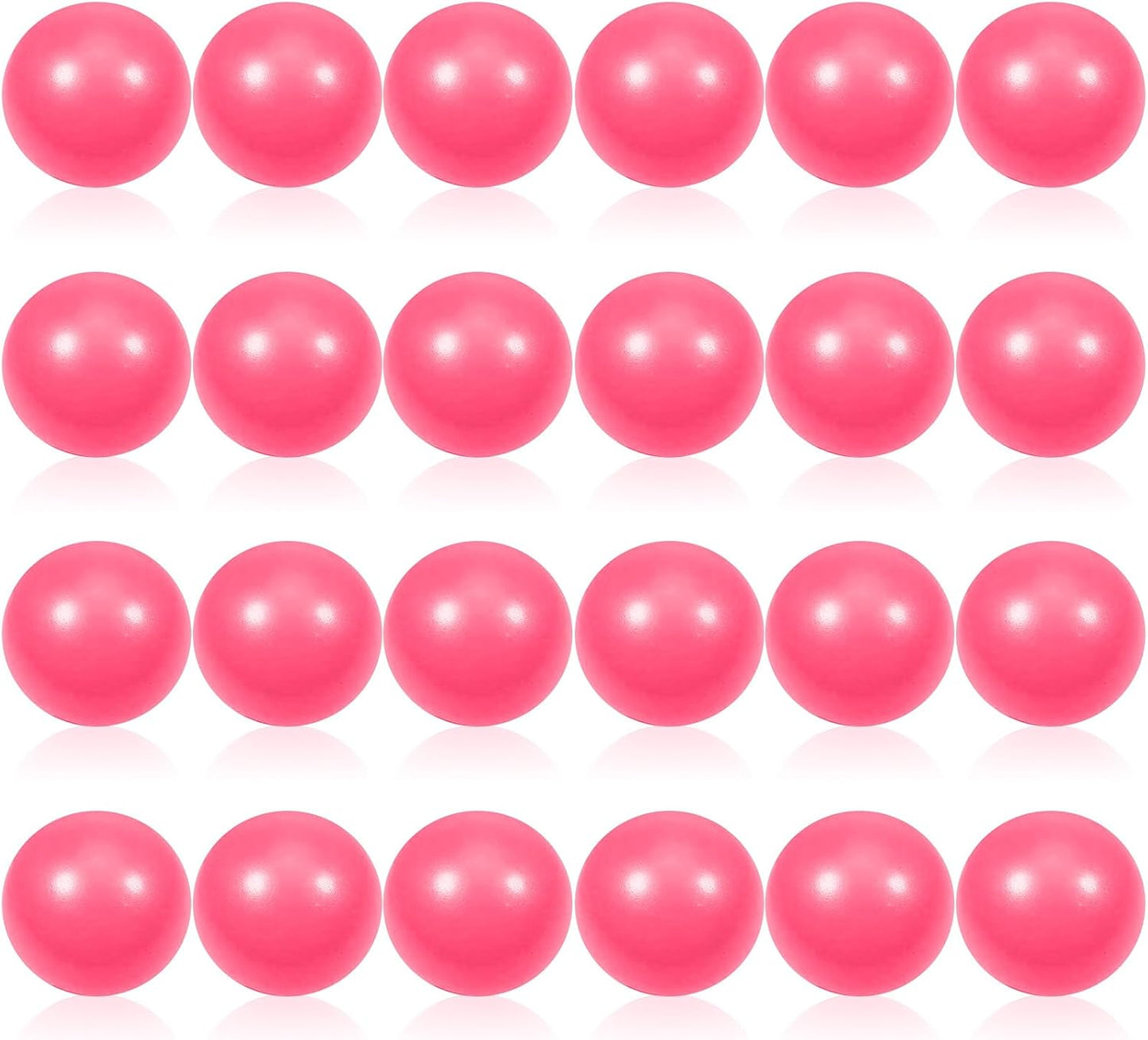 24 Pcs White Foam Stress Ball Squeeze Stress Relief Balls for Kids and Adults Hand Exercise Sensory Relief Toys for Anxiety ADHD Autism （White）
