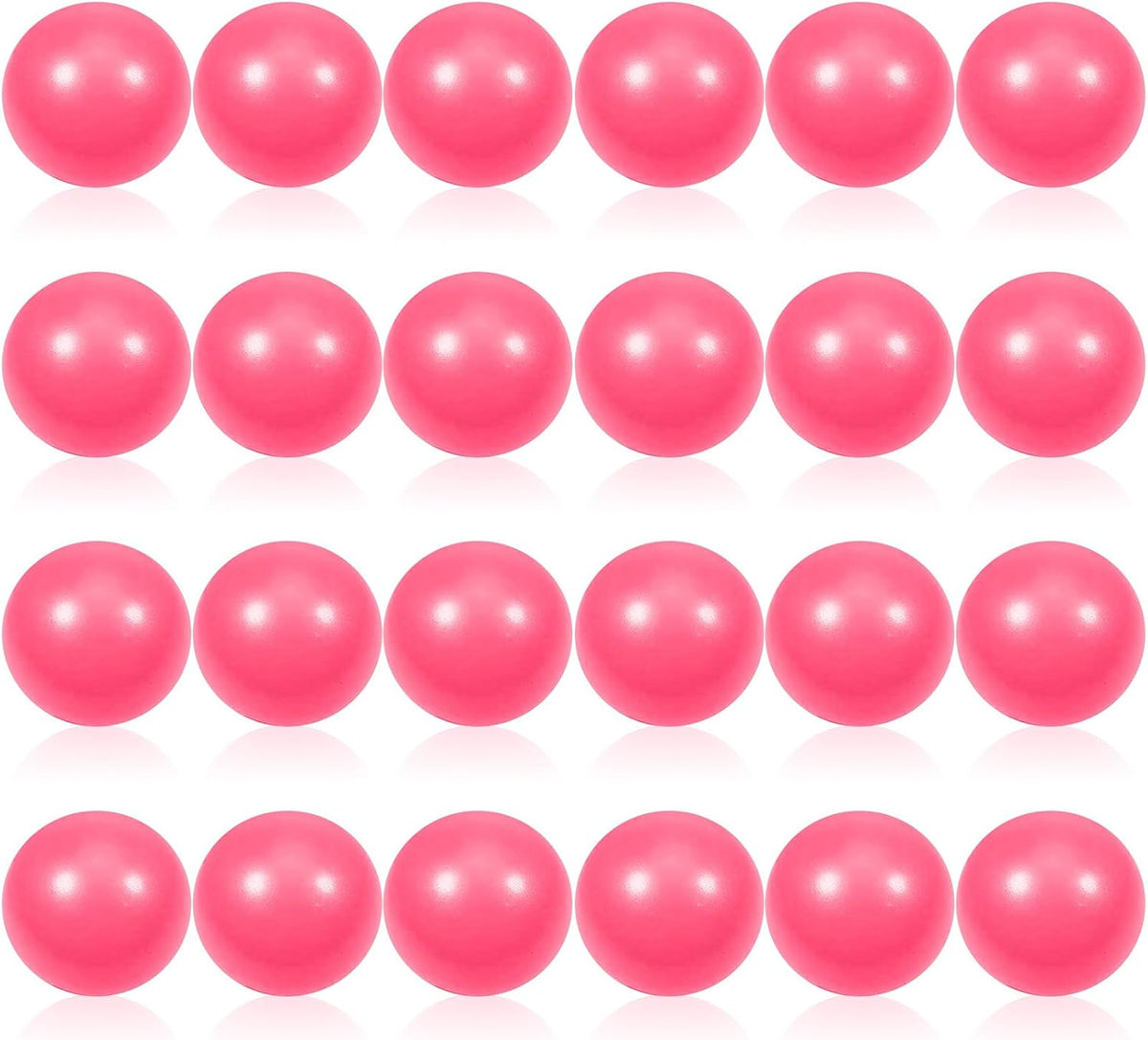 24 Pcs White Foam Stress Ball Squeeze Stress Relief Balls for Kids and Adults Hand Exercise Sensory Relief Toys for Anxiety ADHD Autism （White）