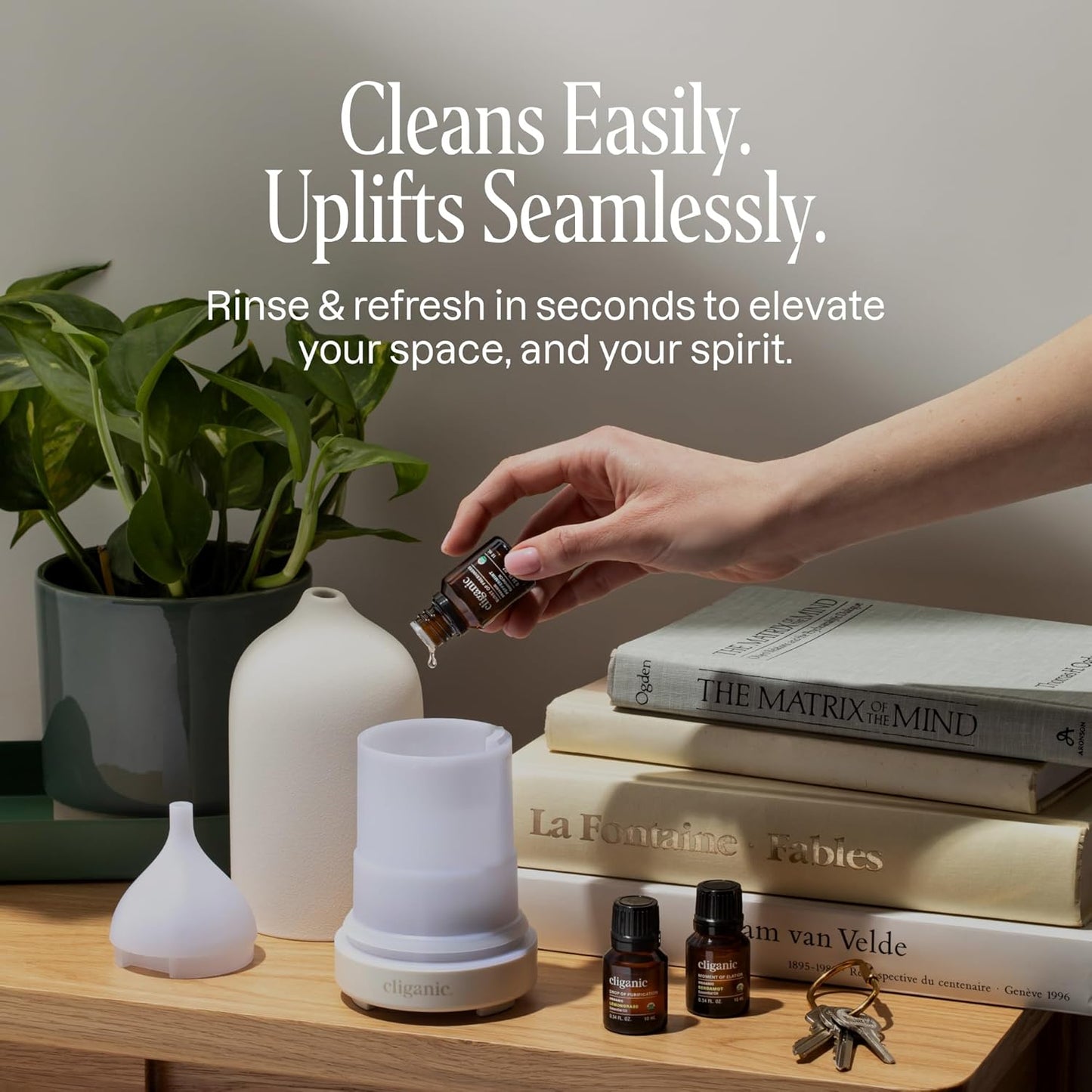 Cliganic Organic Essential Oils Set (Top 5 - The Classics) - 100% Pure Natural - Aromatherapy, Candle Making - Peppermint, Lavender, Eucalyptus, Lemongrass & Orange