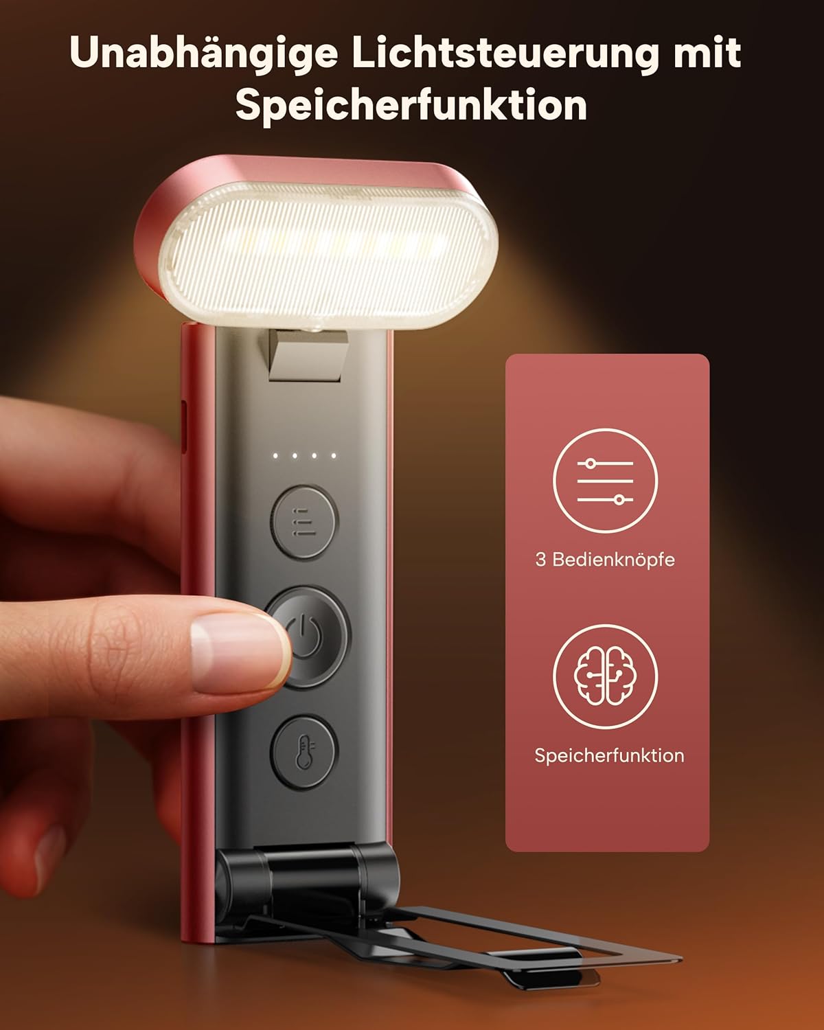 86lux Book Light, Rechargeable Reading Light for Book in Bed