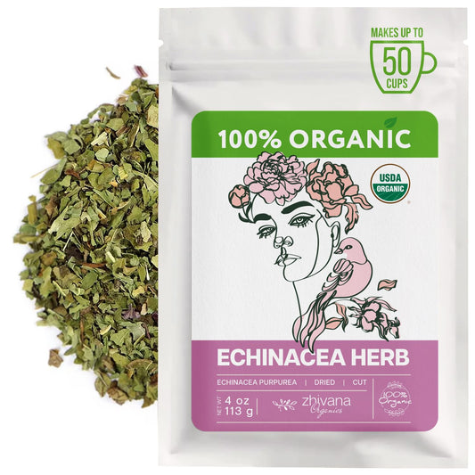 Organic Echinacea Herb Loose Leaf (4oz) - Echinacea Purpurea - Great for Seasonal Changes