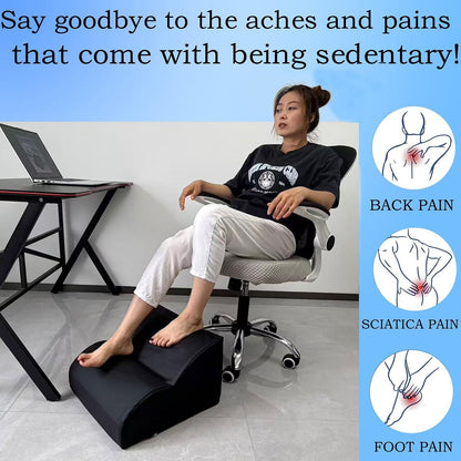 Foot Rest for Under Desk at Work.Multifunctional 3-Tier Foot Stool,with Washable Footrest.for Under Desk,Office Chair Gaming Chair & Sofa,Leg Elevation Pillow,Supports Posture -Dark Grey