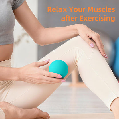 Massage Lacrosse Balls for Myofascial Release, Trigger Point Therapy and Yoga Therapy, Foot Massage Ball to Relieve Plantar Fasciitis Black