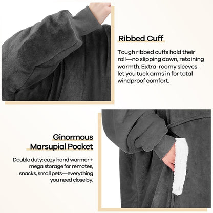 yescool Wearable Blanket Hoodie as Christmas Birthday Gifts for Women Mom - Colors B
