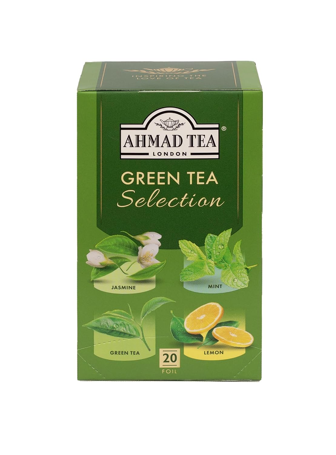 Ahmad Tea Variety Gift Box, 60 Foil Enveloped Teabags, Twelve Teas, 1 Count