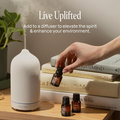 Cliganic Organic Lavender Essential Oil for Diffuser, 100% Pure, 0.33 Fl Oz
