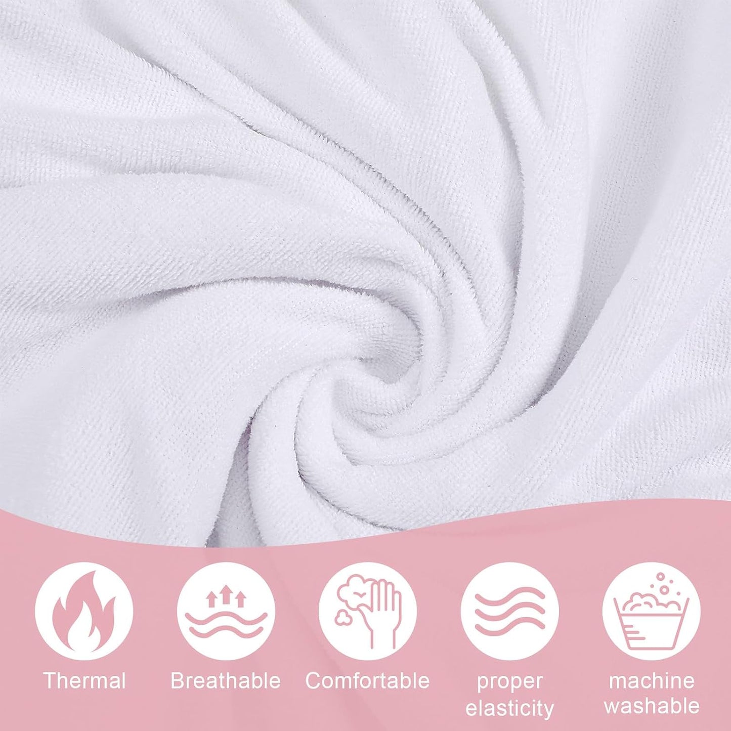 4 Pcs Spa Wrap Towel Wrap for Women Women's Shower Wraps Robes Bath Robe Spa Robe with Adjustable Closure Elastic Top