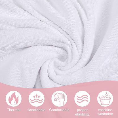 4 Pcs Spa Wrap Towel Wrap for Women Women's Shower Wraps Robes Bath Robe Spa Robe with Adjustable Closure Elastic Top
