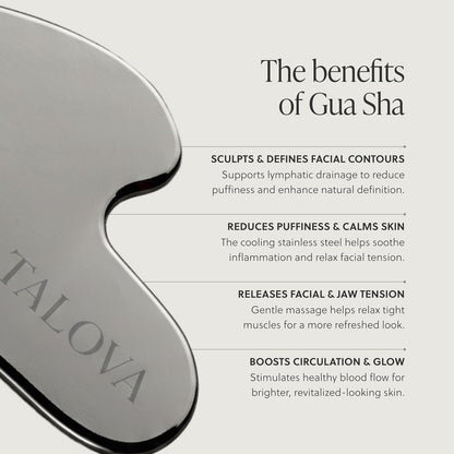 304 Stainless Steel Gua Sha Facial Tool, Face Massage Tool