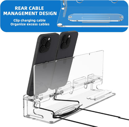 4 Phones Acrylic Multiple Cell Phone Stand