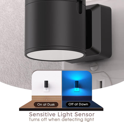 Briignite Night Lights Plug into Wall, Modern LED Night Light Plug in, Dusk to Dawn Sensor,Amber Night Light 0-100LM Adjustable Brightness, Dimmable NightLight for Hallway, Bedroom, Stairway, 2 Pack