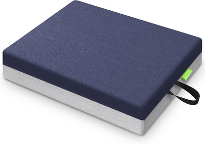 AUVON Ventilation Seat Cushion with Innovation Heat Dissipation Design, Wheelchair Cushion with Supportive Memory Foam, Waterproof & Anti-Slip Cover, Improve Lower Back & Tailbone Comfort