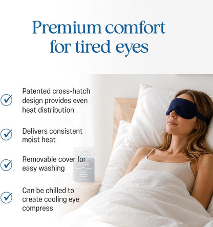 OCuSOFT Dry Eye Mask Premium | Warm or Cold Comfort, Tired Eyes, 1 Instant Heat Pocket, Heat Diffusing Insert