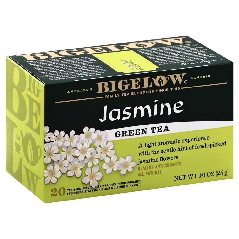 Bigelow Tea Green Tea with Mint, Caffeinated Tea with Green Tea and Peppermint, 20 Count (Pack of 6), 120 Total Tea Bags