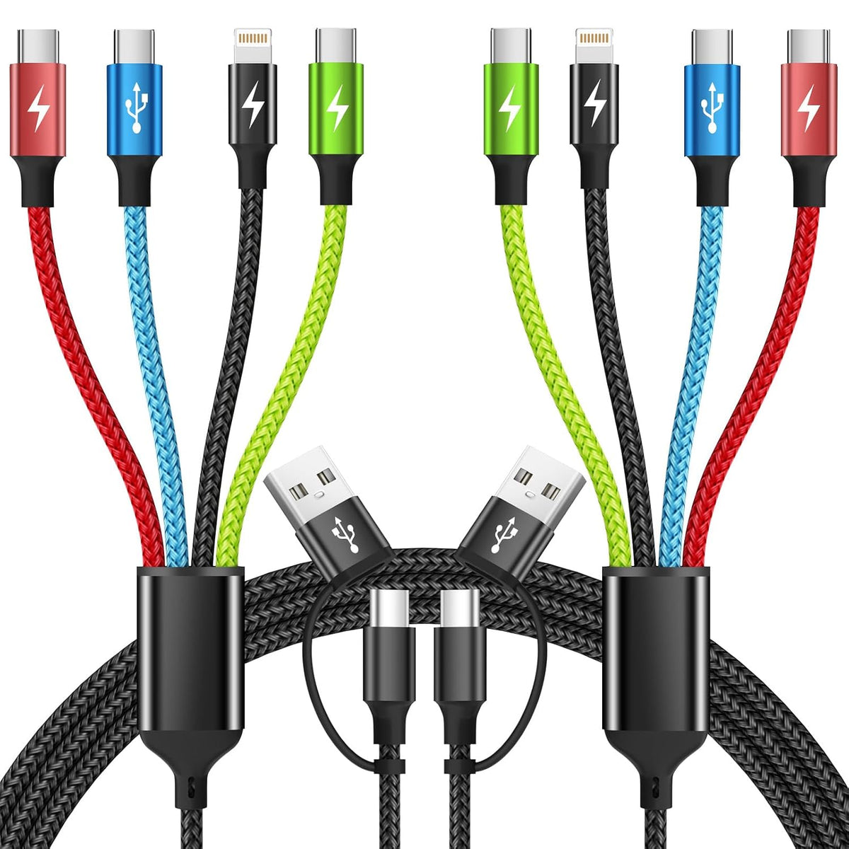 4 in 1 Multi Charging Cable, 5FT Charging Cords for Multiple Devices