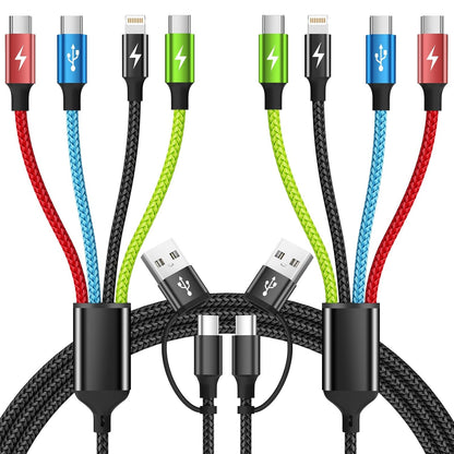 4 in 1 Multi Charging Cable, 5FT Charging Cords for Multiple Devices
